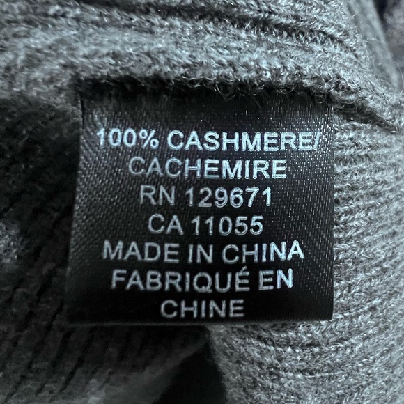 Theperfext 100% cashmere sweater dress women’s large EUC gray long sleve - Picture 4 of 6